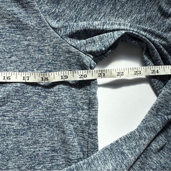 Under Armour Men's Tech 2.0 1/2 Zip-Up Heather Blue Size Medium - Picture 3 of 5